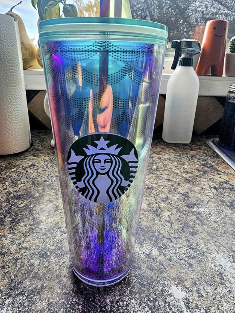 Starbucks Wave Iridescent Venti Cold Cup Tumbler